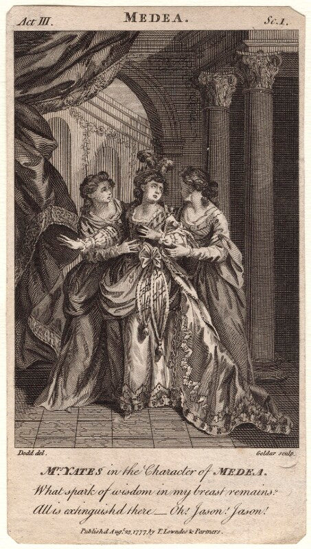 Mary ann yates as medea in glover's 'medea' npg d8935