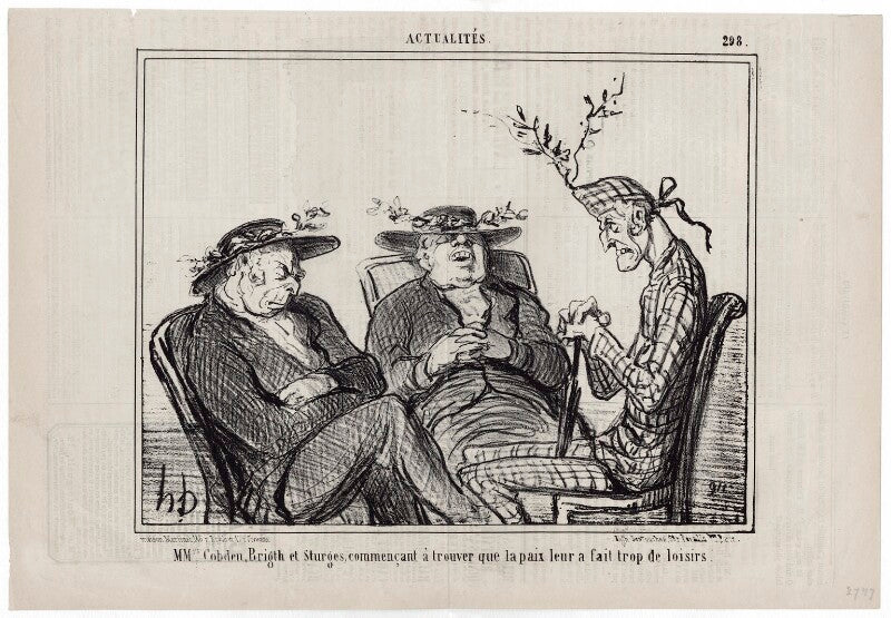 Joseph sturge; john bright; richard cobden npg d9959