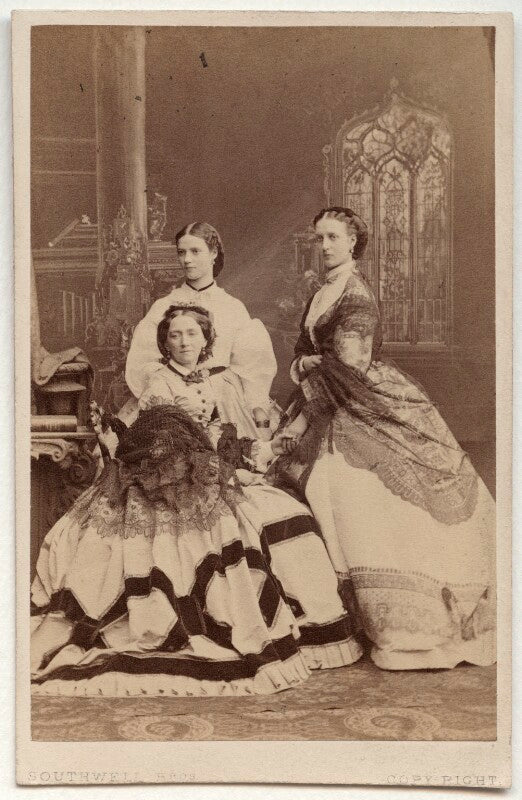 Louise, queen of denmark; maria feodorovna, empress of russia (princess dagmar); queen alexandra npg ax38294