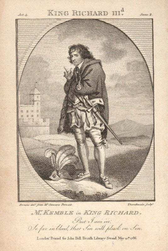 John philip kemble as richard iii npg d3465