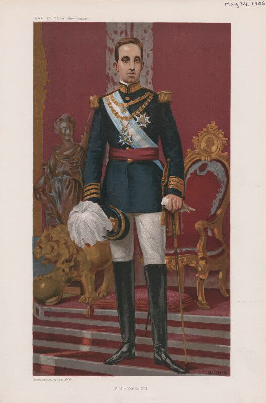 Alfonso xiii, king of spain ('men of the day. no. 1016. "s. m. alfonso xiii"') npg d45328