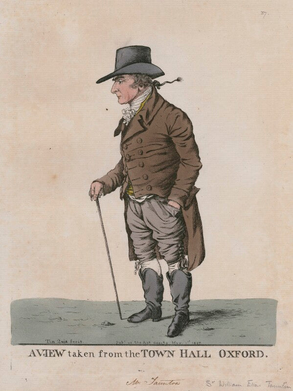 Sir william elias taunton ('a view taken from the town hall, oxford') npg d13301