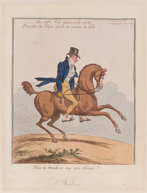 Henry augustus dillon lee, 13th viscount dillon ('how to break in my own horse!') npg d12813