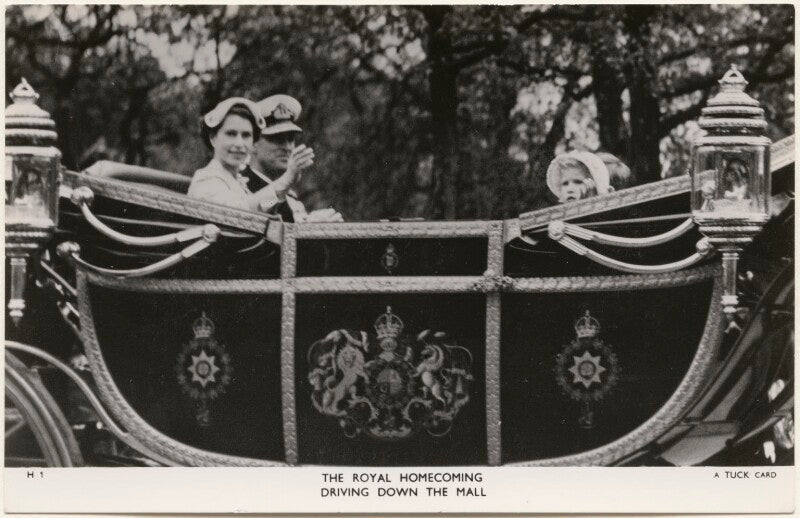 'the royal homecoming driving down the mall' npg x193049