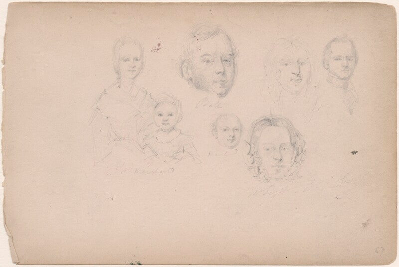Mrs marchand; ball; marchand and four unknown sitters including a child npg d23313(39)