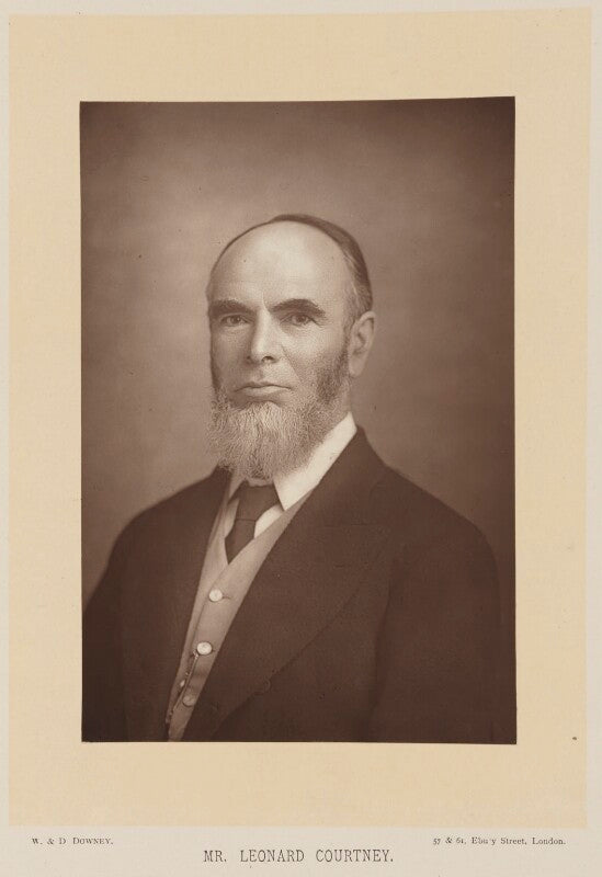 Leonard henry courtney, 1st baron courtney of penwith npg ax16002