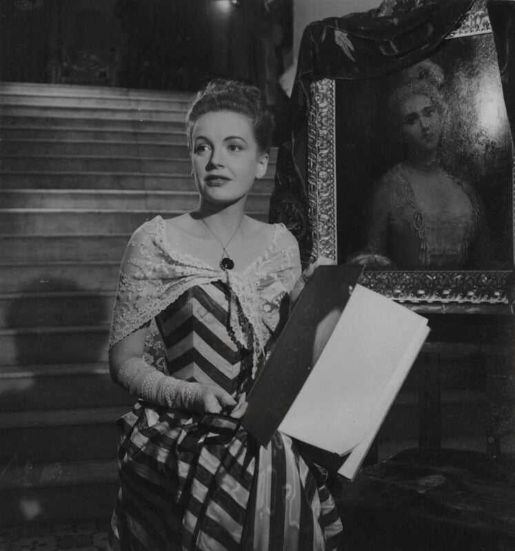 Phyllis calvert during the filming of 'the golden madonna' npg ax39677