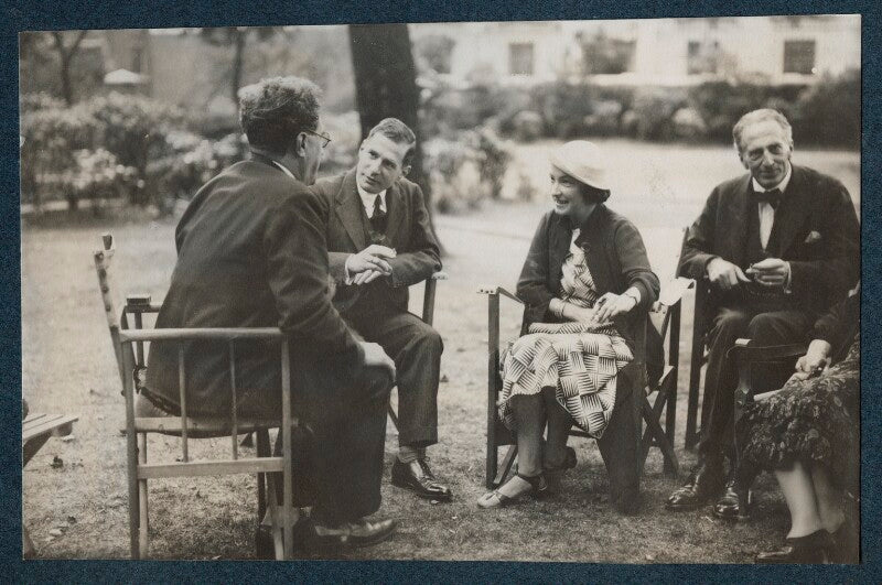 Samuel solomonovich ('kot') koteliansky; dr frankfort; dilys powell; philip edward morrell npg ax143681