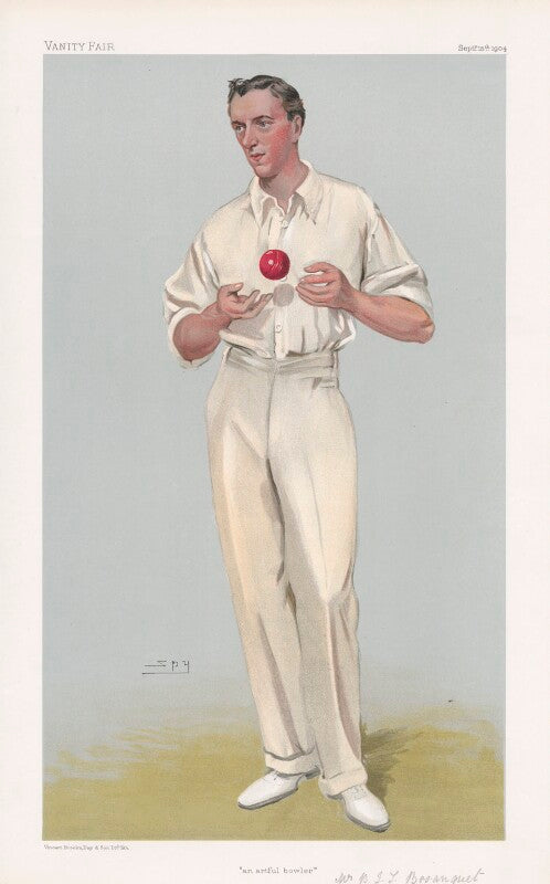 Bernard james tindal bosanquet ('men of the day. no. 930. "an artful bowler"') npg d45240