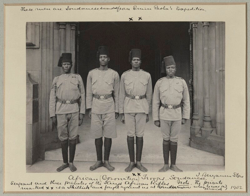 'sergeant and three privates of the king's african rifles' npg x125434