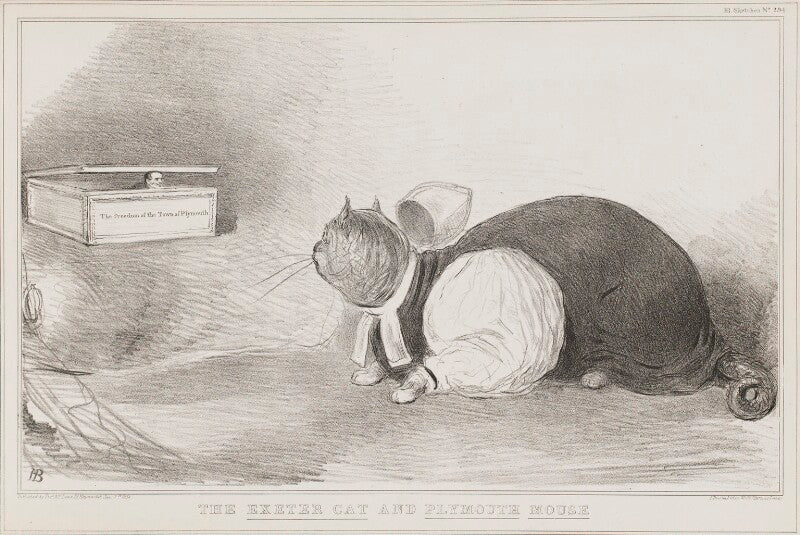The exeter cat and the plymouth mouse (john russell, 1st earl russell; henry phillpotts) npg d41229