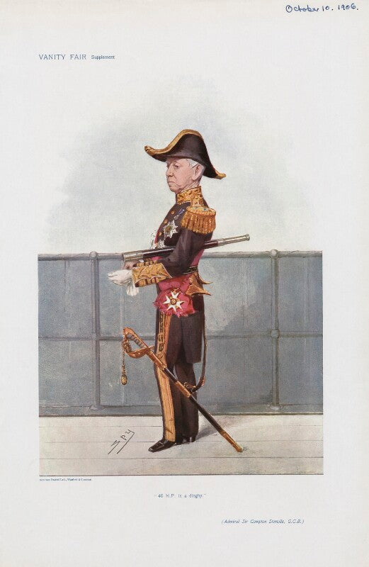 Sir compton edward domvile ('men of the day. no. 1035. "40 hp in a dinghy."') npg d45349