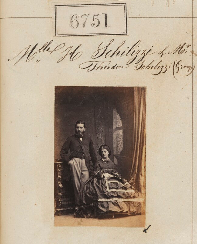 Theodore emmanuel schilizzi; hypatia schilizzi (née schilizzi) npg ax56677