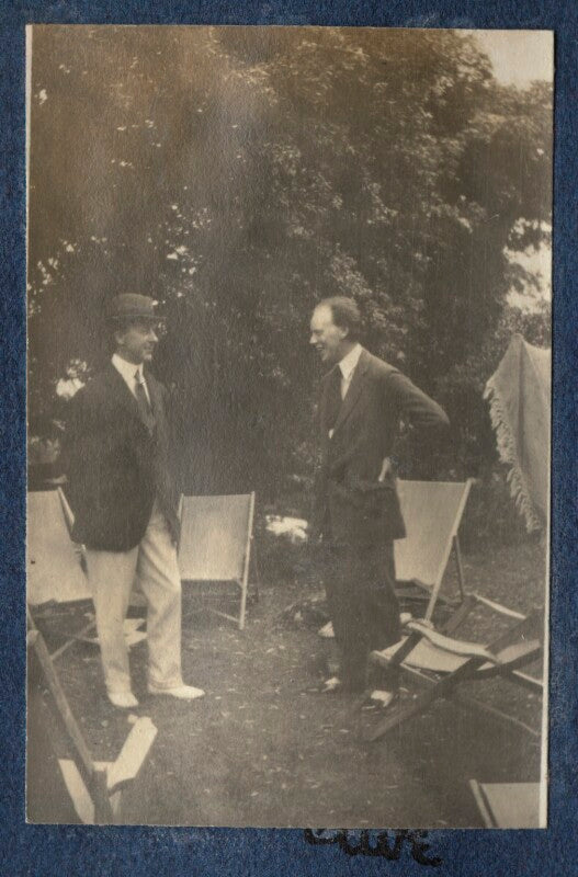 Clive bell and an unknown man npg ax140549