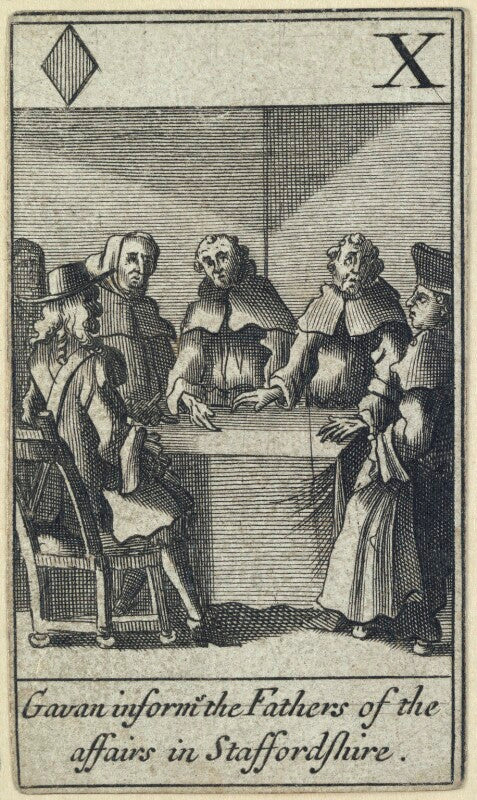 'gavan informs the fathers of the affairs in staffordshire' (john gavan) npg d23011(d)