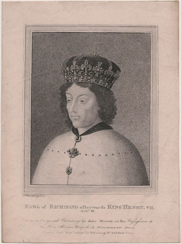 Unknown sitter engraved as king henry vii when earl of richmond npg d9417