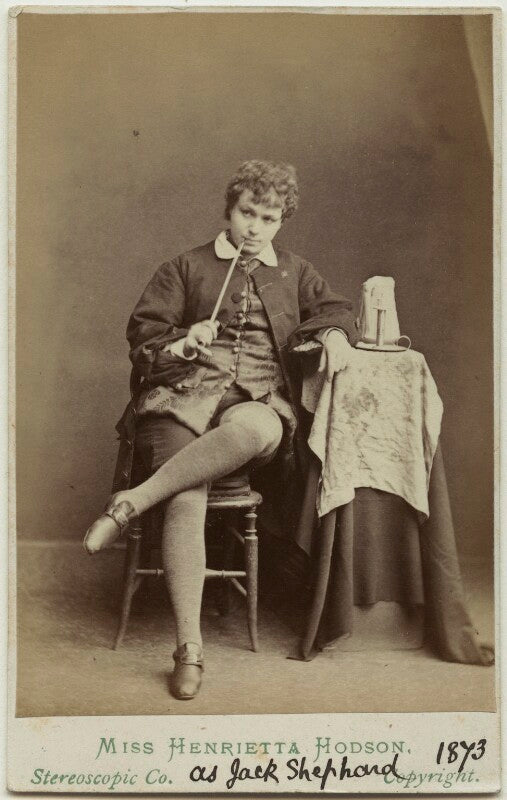 Henrietta hodson (mrs henry labouchere) as jack sheppard in 'jack sheppard' npg ax18168