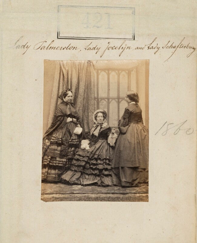 'lady palmerston, lady jocelyn and lady shaftesbury' npg ax50168