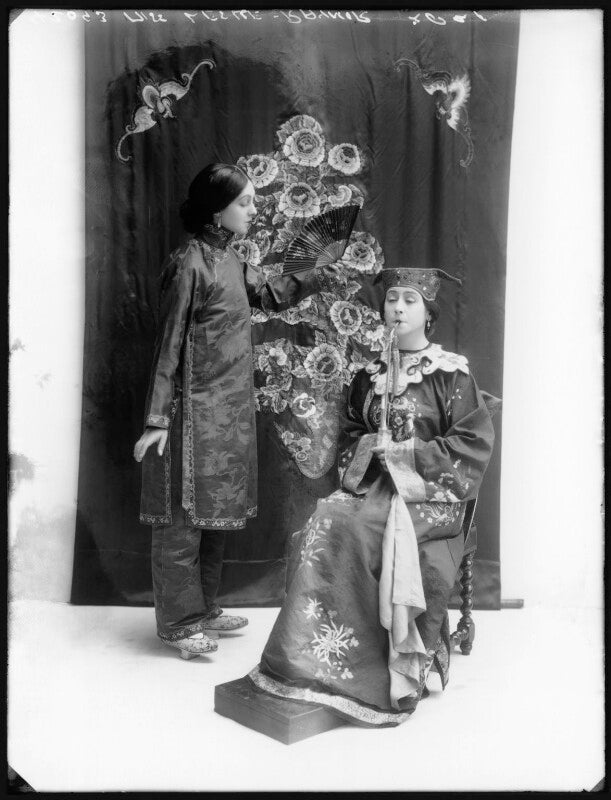 Lorna leslie as the widow ching and an unknown woman in 'the yellow jacket' npg x103839