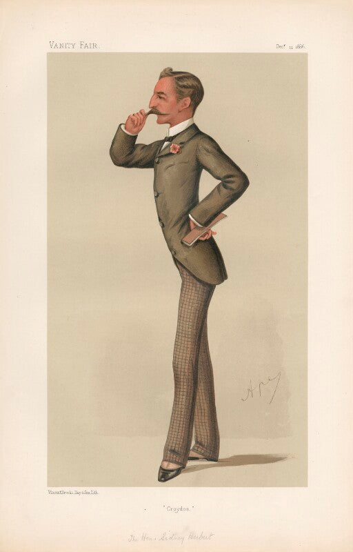 Sidney herbert, 14th earl of pembroke, 11th earl of montgomery ('statesmen. no. 507.') npg d44310