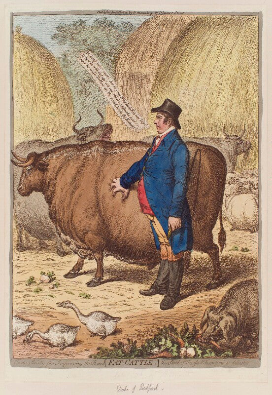 Francis russell, 5th duke of bedford ('fat cattle') npg d12777