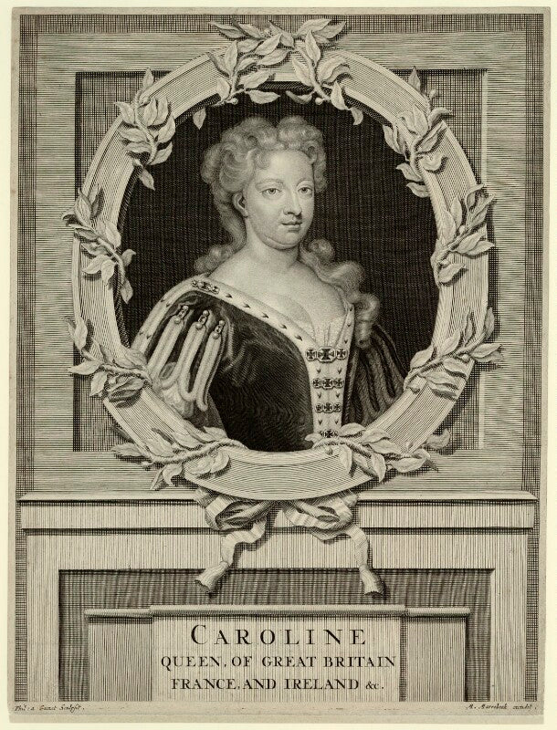 Caroline wilhelmina of brandenburg ansbach npg d32893