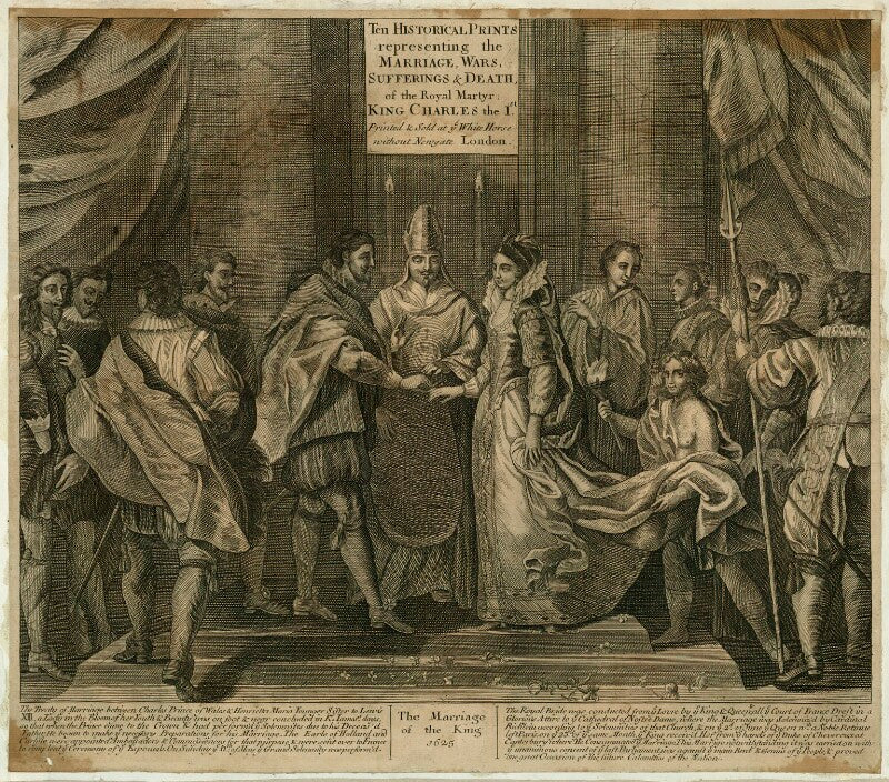 The marriage of king charles i and henrietta maria npg d26392