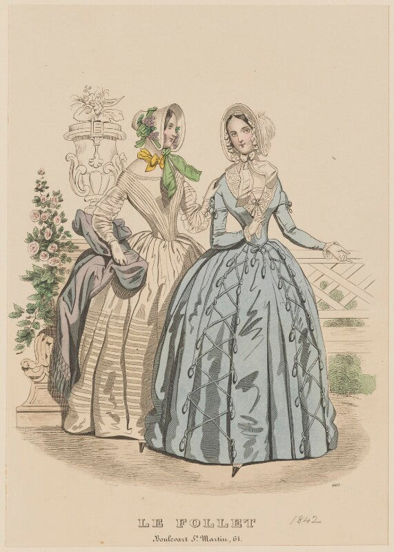 Promenade dresses, may 1842 npg d47897