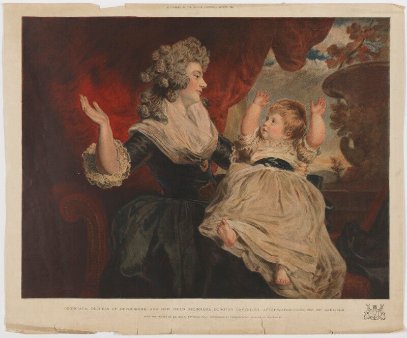 Georgiana cavendish (née spencer), duchess of devonshire; georgiana dorothy (née cavendish), countess of carlisle npg d35168