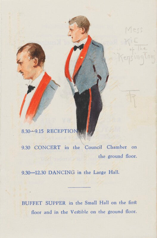 Two unknown men in the mess kit of the 'kensingtons' npg d43234