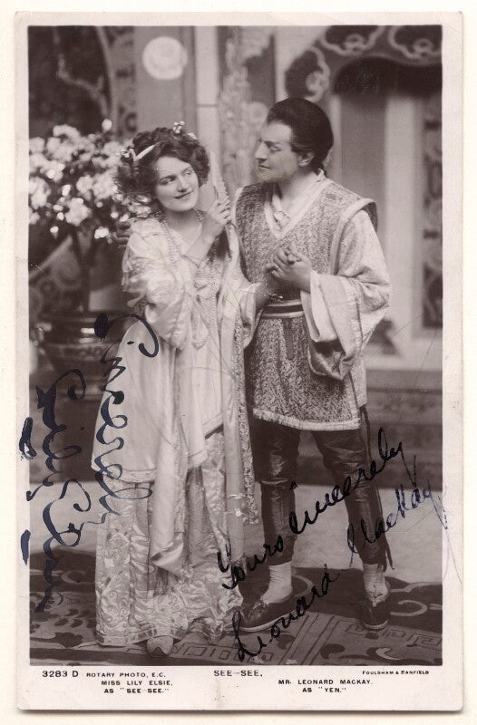 Lily elsie as see see; leonard mackay as yen in see see npg x20230