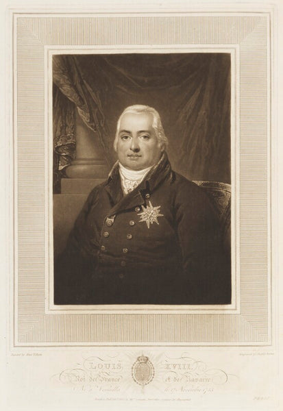 Louis Xviii King Of France Greetings Card National Portrait Gallery Shop