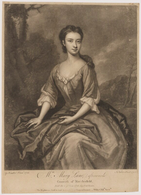 Mary parker (née lane), countess of macclesfield npg d38072