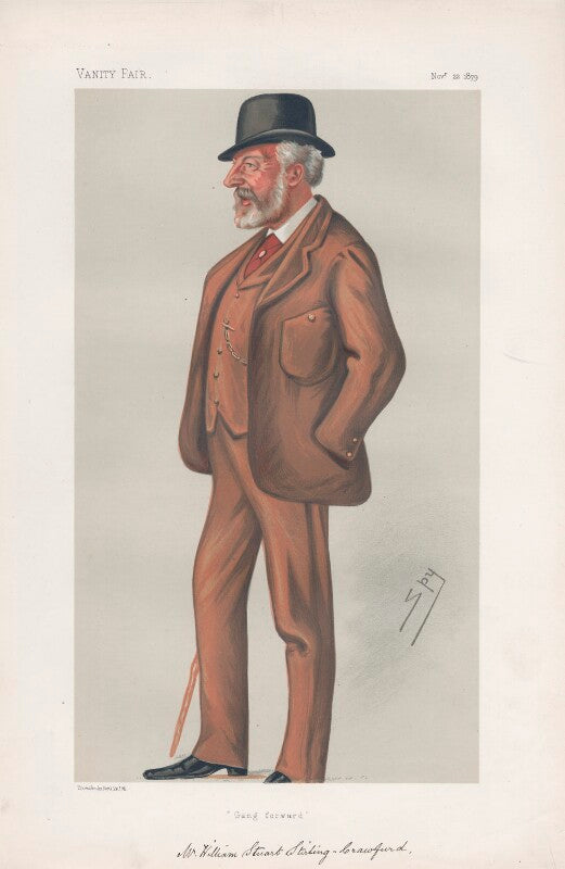 William stuart stirling crawfurd (men of the day. no. 210. "gang forward."') npg d43932
