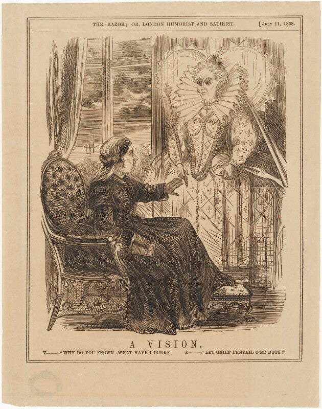 A vision (queen victoria; queen elizabeth i) npg d10860