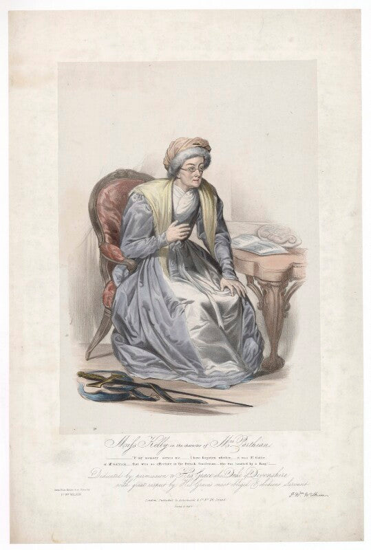 Frances ('fanny') maria kelly as mrs parthian npg d36781
