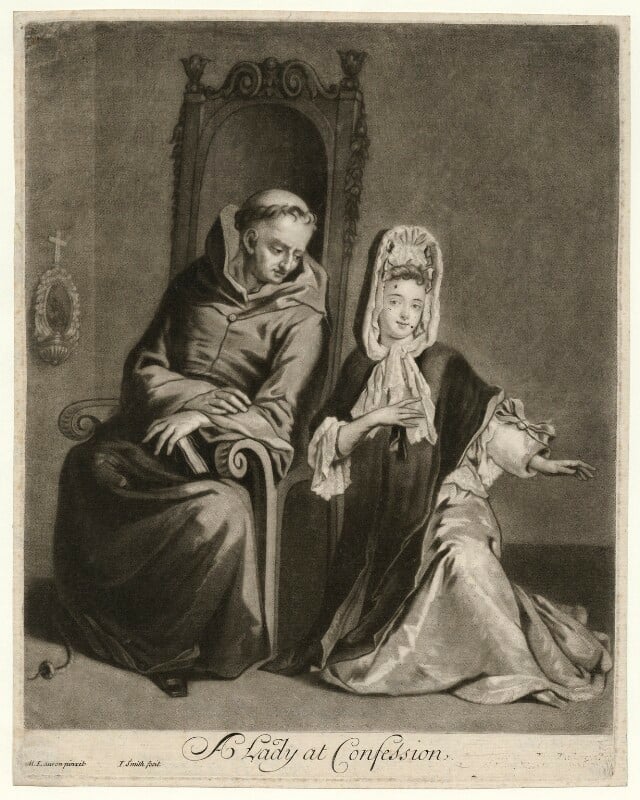 A lady at confession npg d39976