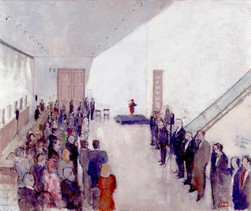 Opening of the ondaatje wing, national portrait gallery, in the presence of queen elizabeth ii, 4 may 2000 npg 6601