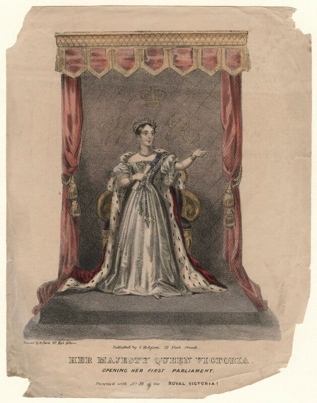 'her majesty queen victoria opening her first parliament' npg d8155