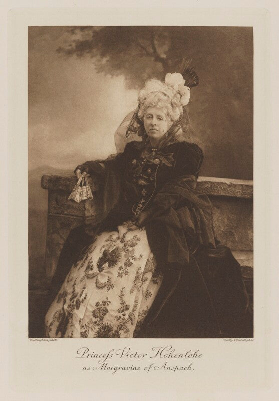 Princess victor of hohenlohe langenburg (laura williamina (née seymour), countess von gleichen) as margravine of anspach (ansbach) npg ax41048