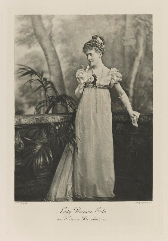 Florence anne (née cole), lady delamere as hortense beauharnais npg ax41281