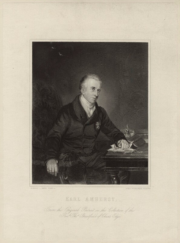 William pitt amherst, 1st earl amherst of arracan npg d7000