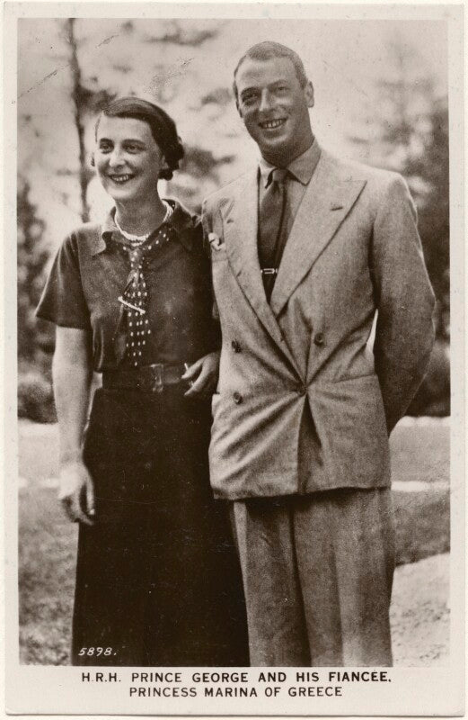 Princess marina, duchess of kent; prince george, duke of kent npg x193290