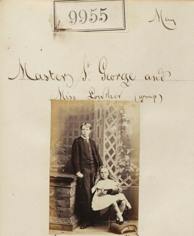 St george henry lowther, 4th earl of lonsdale; lady sibyl emily knox (née lowther) npg ax59673