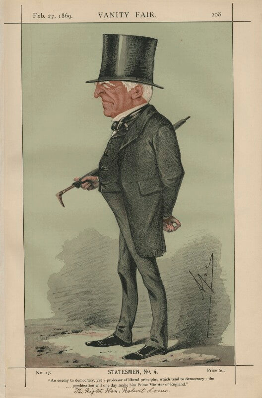 Robert lowe, 1st viscount sherbrooke ('statesmen, no. 4') npg d43368