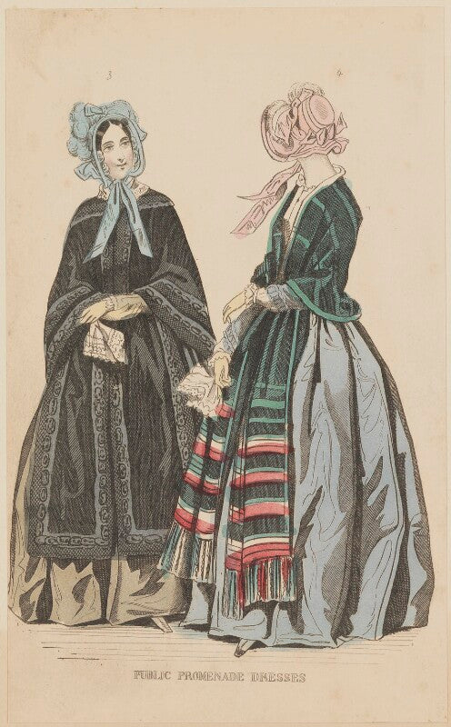 'public promenade dresses', november 1844 npg d47943