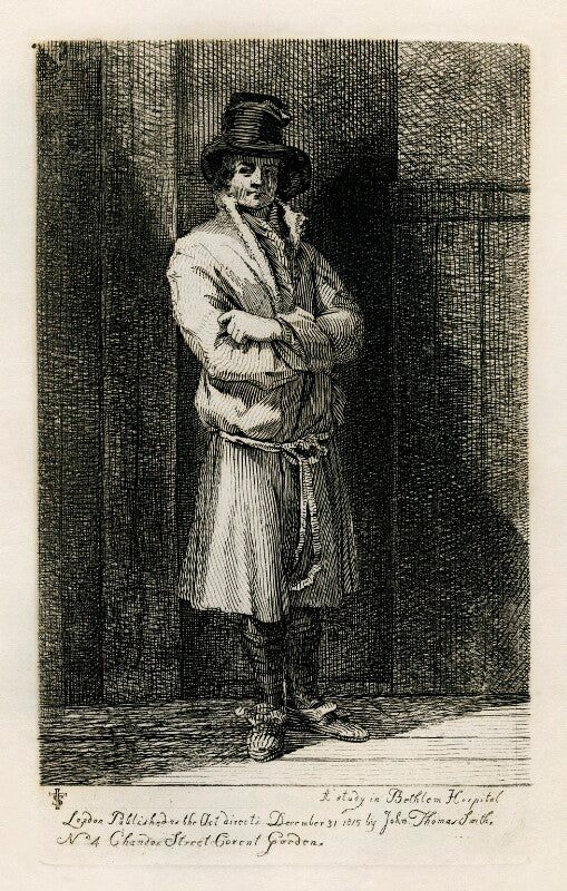 Unknown man ('a study in bethlem hospital') npg d40091