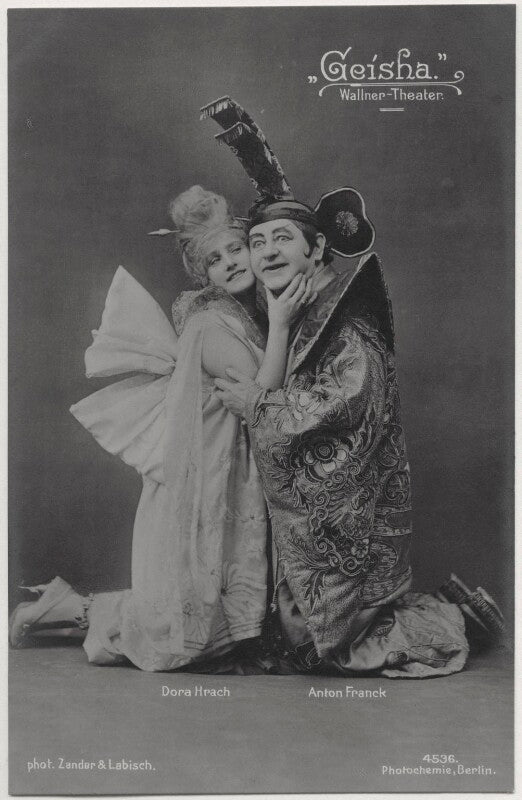 Dora hrach and anton franck in 'geisha' npg x138906