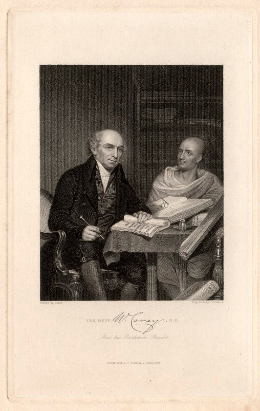 The revd. w. carey, d.d. and his brahmin pundit (william carey; mritunjaya) npg d1327