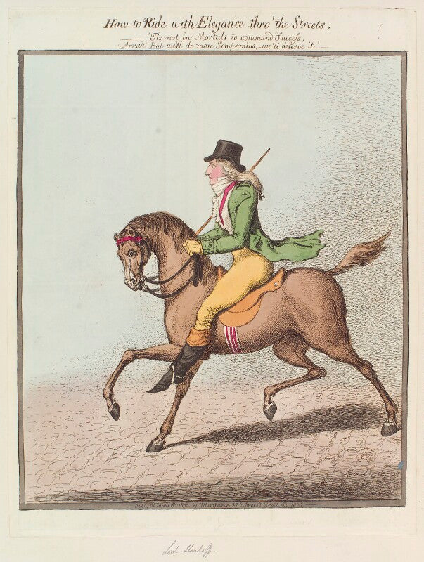 Montague james mathew ('how to ride with elegance thro' the streets') npg d12734